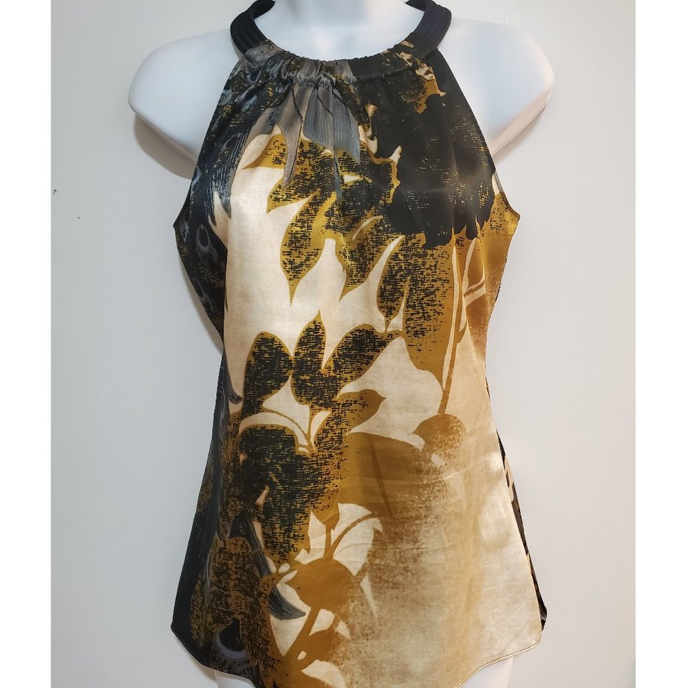 Black/Brown Sleeveless Top XS (PRE-OWNED)